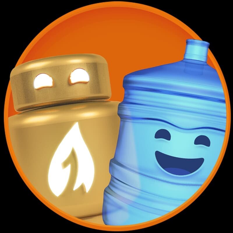 Logo Água Pura & Super Gás Brás